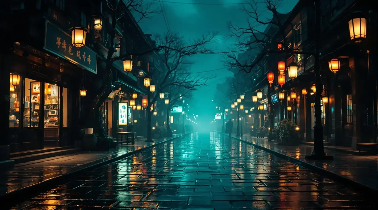 《重生：路灯下的她》剧照背景